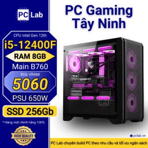 PC Gaming Tây Ninh I5 12400F, Ram 8GB, B760, SSD 256GB, RTX 5060