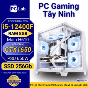 PC Gaming Tây Ninh I5 12400F, Ram 8GB, H610, SSD 256GB, GTX 1650