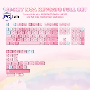 Bộ Keycap YUNZII Pastel Rainbow MOA Profile