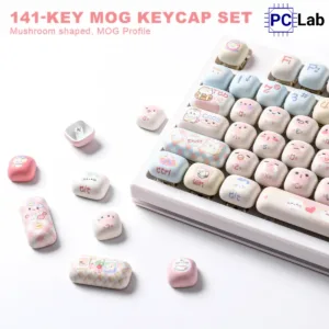 Bộ Keycap YUNZII Pink Kitten MOG Profile