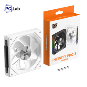 Fan Case Xigmatek Infinity Pro 5 Arctic Reverse - EN49385 (120mm, ARGB, Ngược, Trắng)