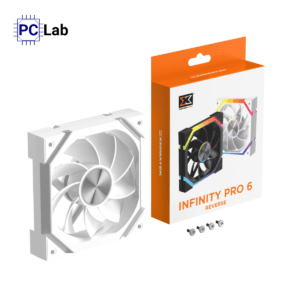 Fan Case Xigmatek Infinity Pro 6 Arctic Reverse - EN49446 (120mm, ARGB, Ngược, Trắng)