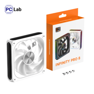 Fan Case Xigmatek Infinity Pro 8 Arctic - EN49545 (120mm, ARGB, Xuôi, Trắng)