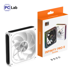 Fan Case Xigmatek Infinity Pro 8 Arctic Reverse - EN49569 (120mm, ARGB, Ngược, Trắng)