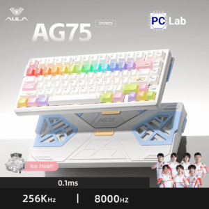 Bàn phím HE Aula AG75 bàn phím gaming Hall Effect 75% với polling rate 8K, Rapid Trigger 0.001mm, thiết kế nhôm CNC cao cấp, RGB sống động, tối ưu cho esports