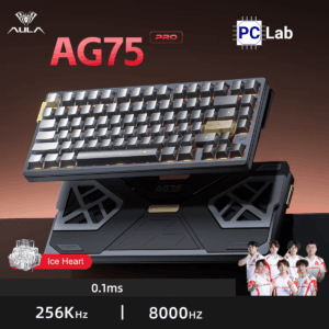 Bàn phím HE Aula AG75 bàn phím gaming Hall Effect 75% với polling rate 8K, Rapid Trigger 0.001mm, thiết kế nhôm CNC cao cấp, RGB sống động, tối ưu cho esports