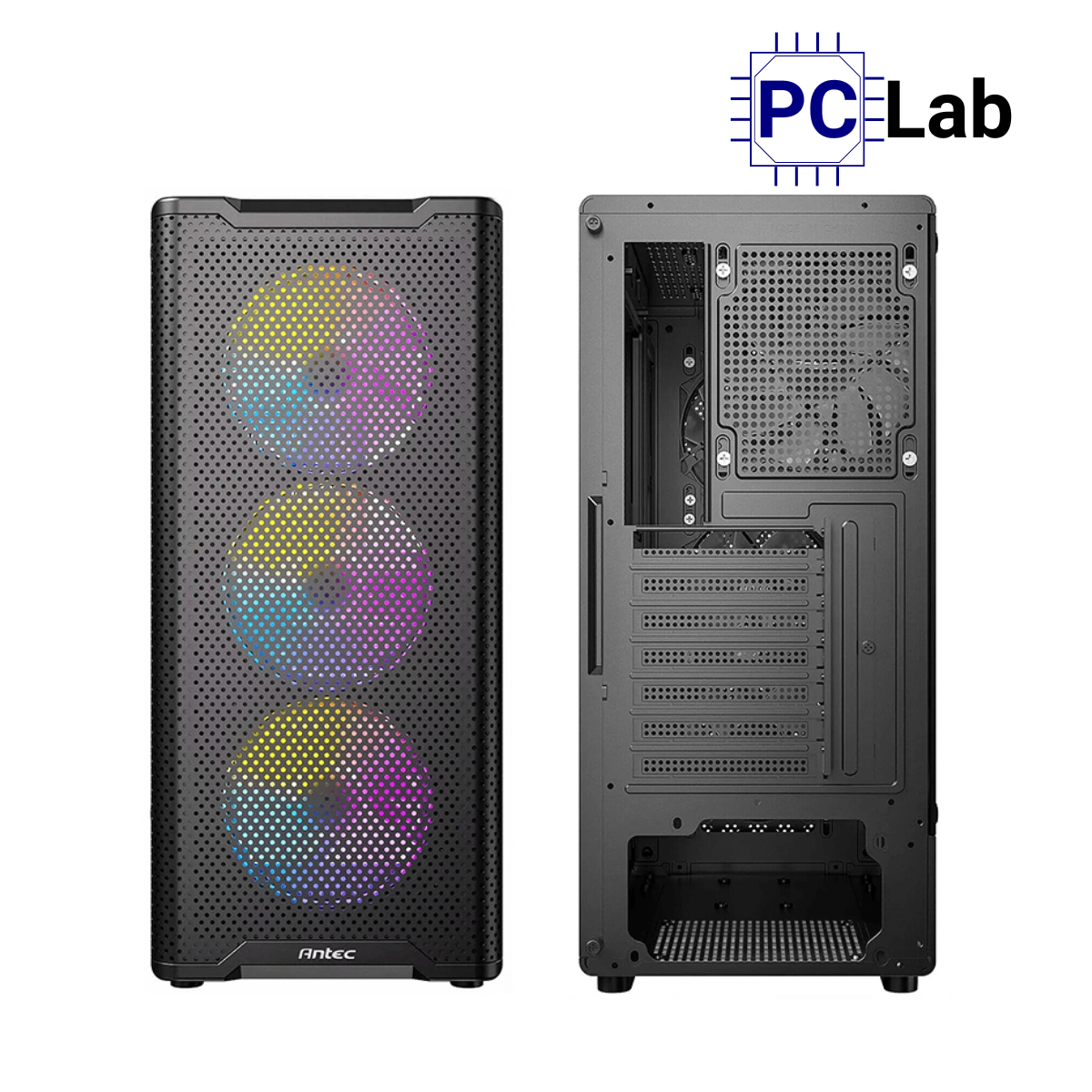 Vỏ case PC máy tính ANTEC VX310 RGB Elite (ATX, Mid Tower, Đen)