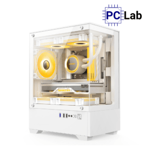 Vỏ case PC máy tính GLOWY GIF39 (M-ATX, Mini Tower, Trắng)
