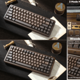 YUNZII ra mắt bàn phím cơ không dây Wood 68 và Wood 84