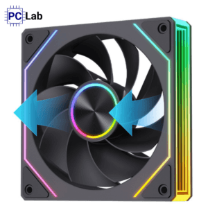 Fan Case Prism 8Pro RS ARGB Black (120mm, Xuôi/Ngược)