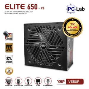 Nguồn PC máy tính VSP Elite V650P V2 600W