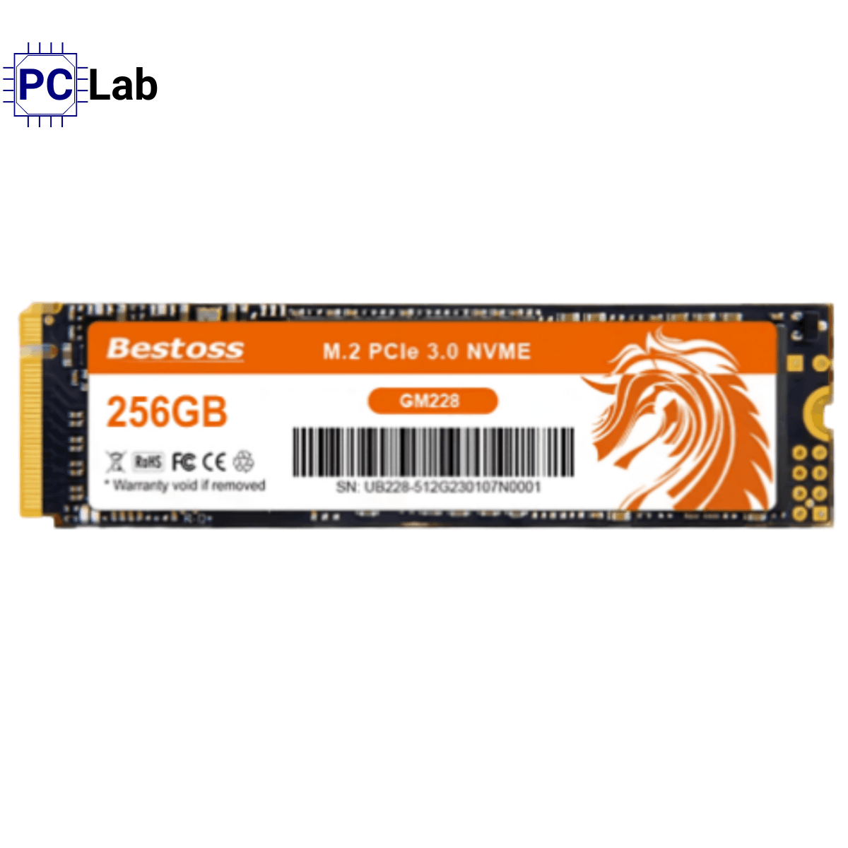 Ổ cứng SSD Bestoss GM228 256GB NVMe Gen3 x4 (M.2 2280, 2300MB/s, 1600MB/s)