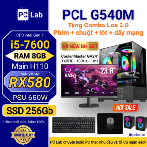 PC Gaming G540M (Intel Core i5-7600, RAM 8GB, RX580 8Gb)