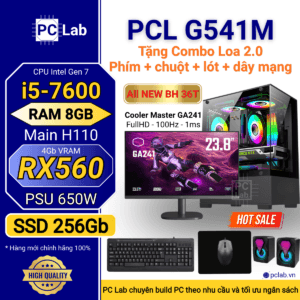 PC Gaming G541M (Intel Core i5-7600, RAM 8GB, RX560 4Gb)