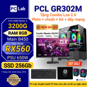 PC Gaming GR302M (AMD Ryzen 3 3200G, RAM 8GB, RX560 4Gb)