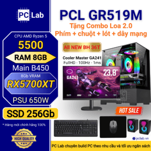 PC Gaming GR519M (AMD Ryzen 5 5500, RAM 8GB, RX5700XT 8Gb)