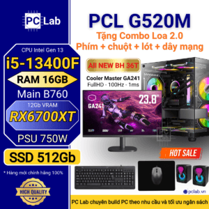 PC Gaming PCL G520M (Intel Core i5-13400F, RAM 16GB, RX6700XT 12Gb)