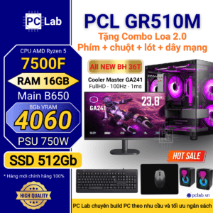 PC Gaming PCL GR510M (AMD Ryzen 5 7500F, RAM 16GB, RTX4060 8Gb)