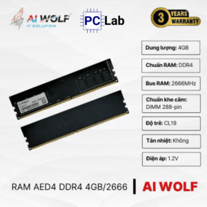 RAM PC máy tính AIWOLF 4GB DDR4 2666MHz