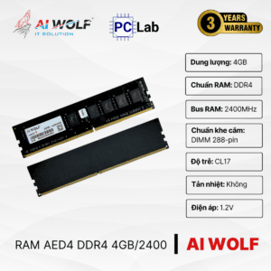 RAM PC máy tính AIWOLF 8GB DDR4 2400MHz