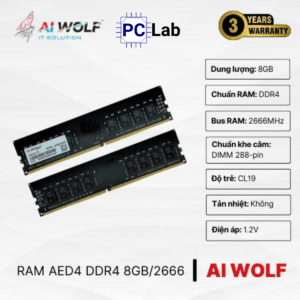 RAM PC máy tính AIWOLF 8GB DDR4 2666MHz