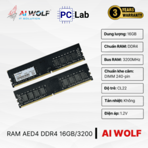 RAM PC máy tính AIWOLF AED4 16GB DDR4 3200MHz