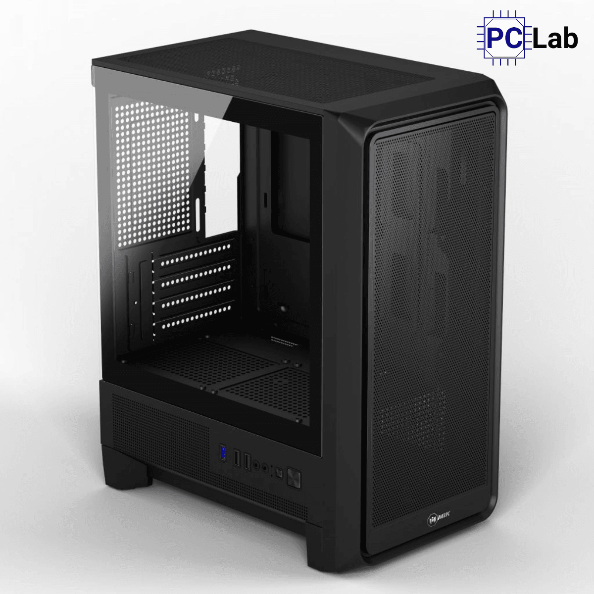Vỏ case PC máy tính MIK H2 (M-ATX, Mini Tower, Đen)