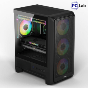 Vỏ case PC máy tính MIK H2 (M-ATX, Mini Tower, Đen)
