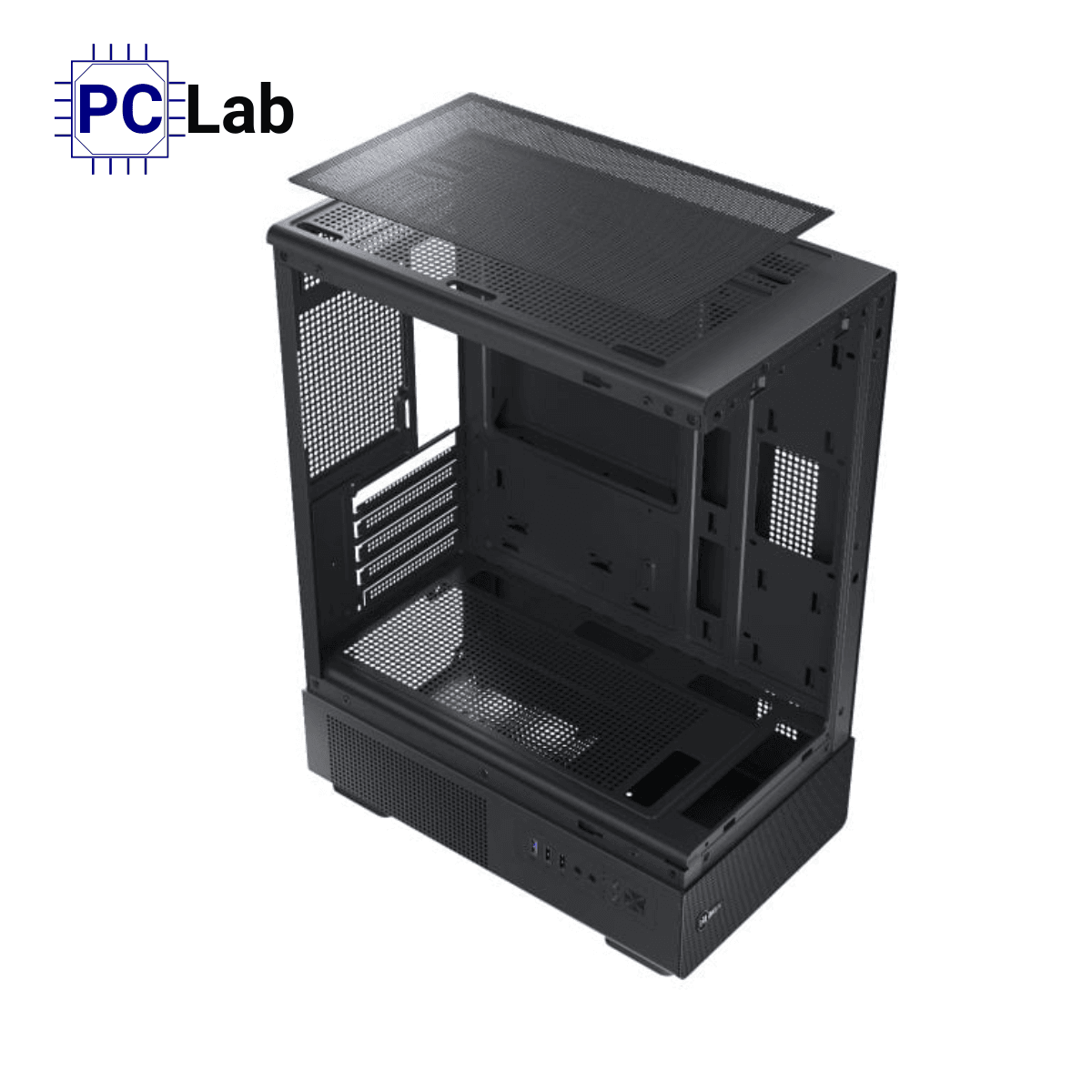 Vỏ case PC máy tính MIK H3 (M-ATX, Mid Tower, Đen)