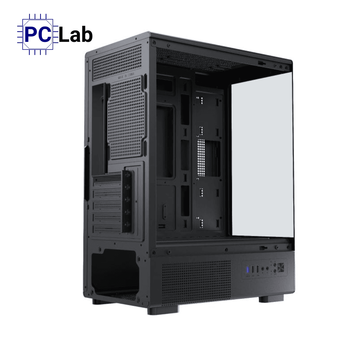 Vỏ case PC máy tính MIK H3 (M-ATX, Mid Tower, Đen)