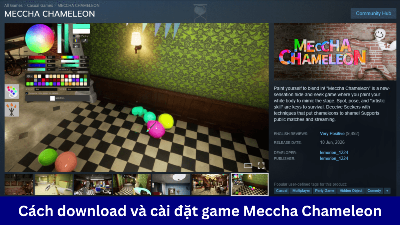 Hướng dẫn tải và cài đặt game Meccha Chameleon trên PC nhanh chóng