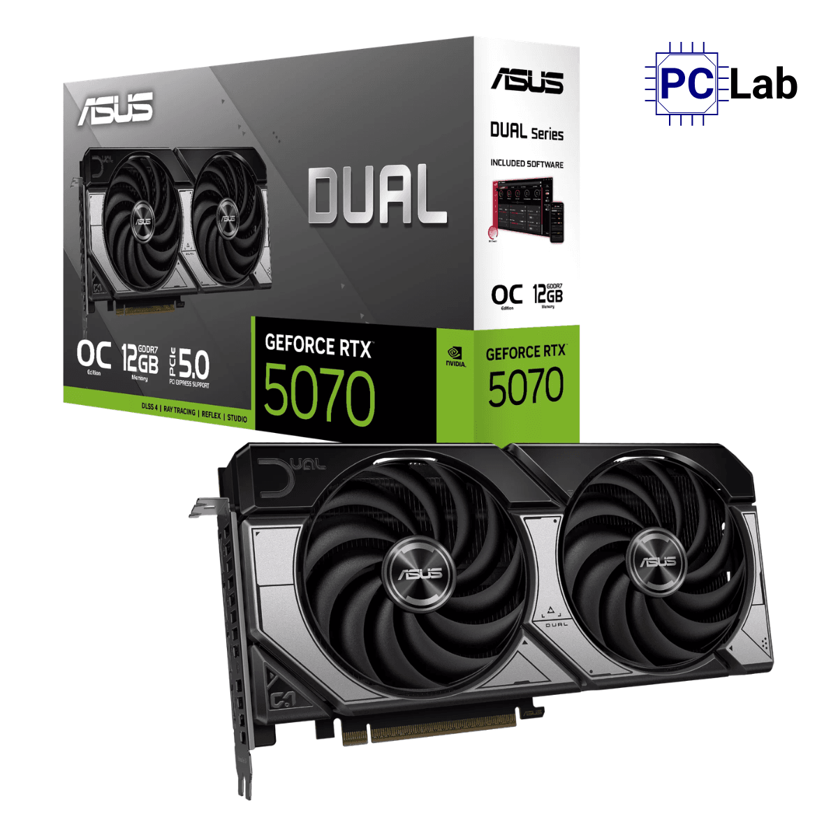 VGA ASUS Dual GeForce RTX 5070 12GB GDDR7 OC Edition