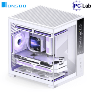 Vỏ case PC máy tính Jonsbo D34 White (M-ATX, Mini Tower, Trắng)