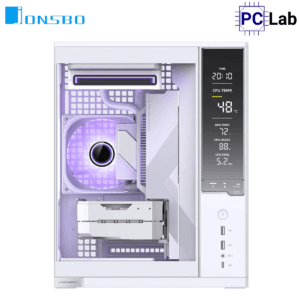 Vỏ case PC máy tính Jonsbo D34 White (M-ATX, Mini Tower, Trắng)